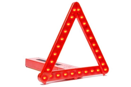 LED warning triangle