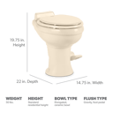 Dometic 320 Gravity Flush Toilet