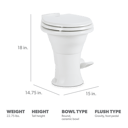 Dometic 310 Gravity Flush Toilet