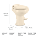 Dometic 300 Gravity Flush Toilet