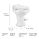 Dometic 300 Gravity Flush Toilet