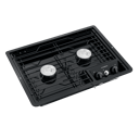 Dometic 2-Burner Drop-In Gas Cooktop, Black