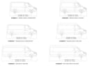 Mercedes-Benz Sprinter (L1H1/128" SWB/Standard Roof) (2006-Current) Slimpro Roof Rack Kit