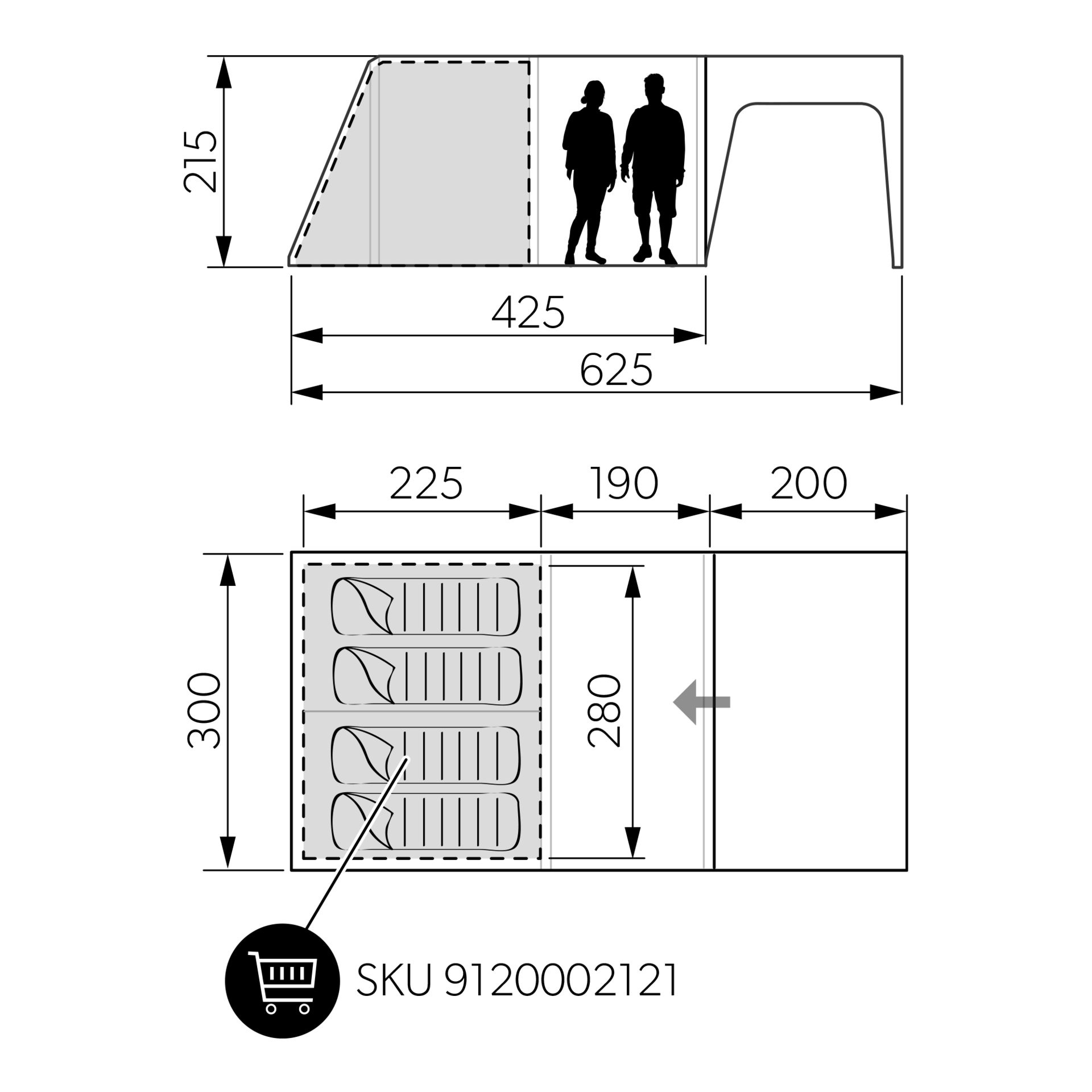 Dometic Santorini FTK 4X8 TC