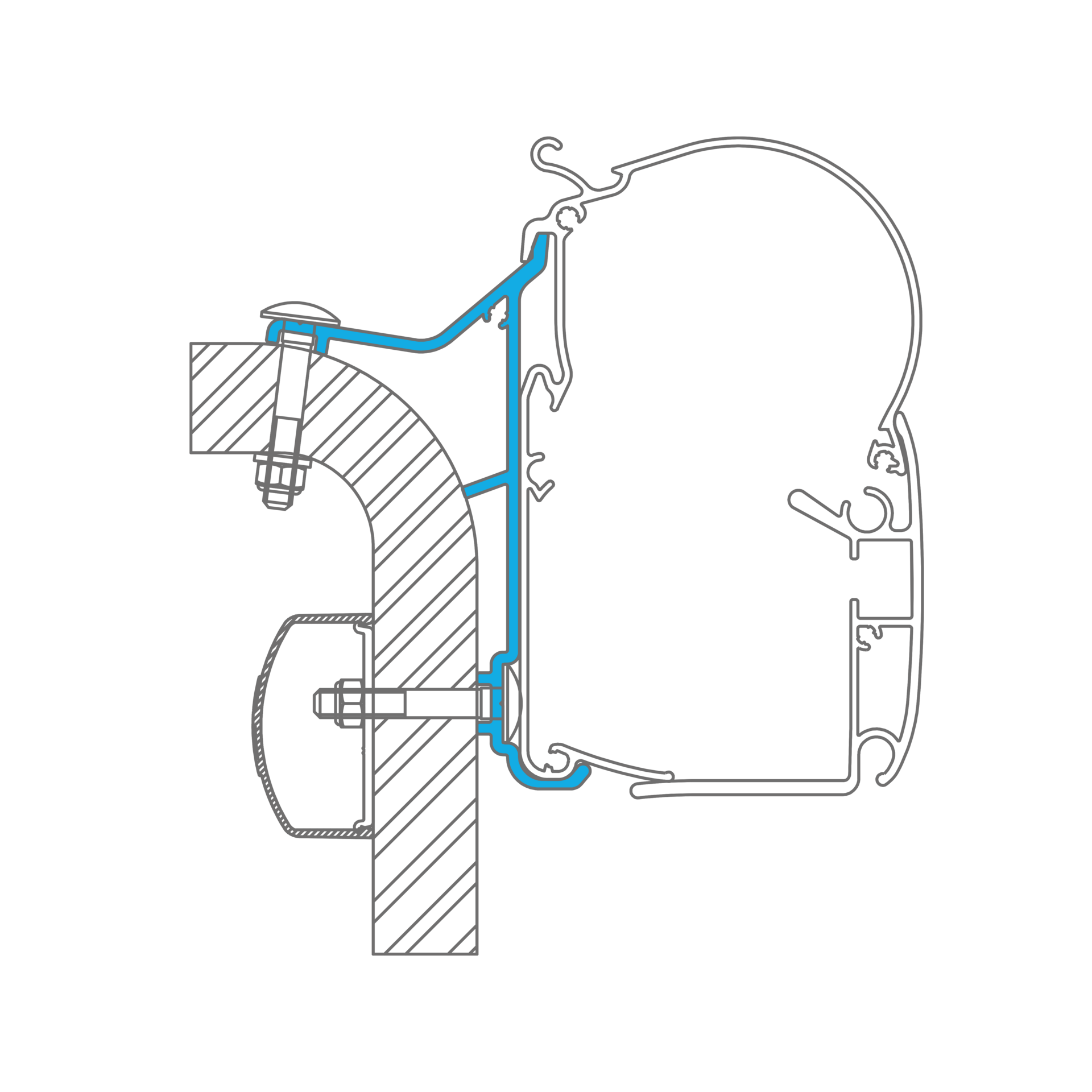 Dometic PerfectWall Adapter 004