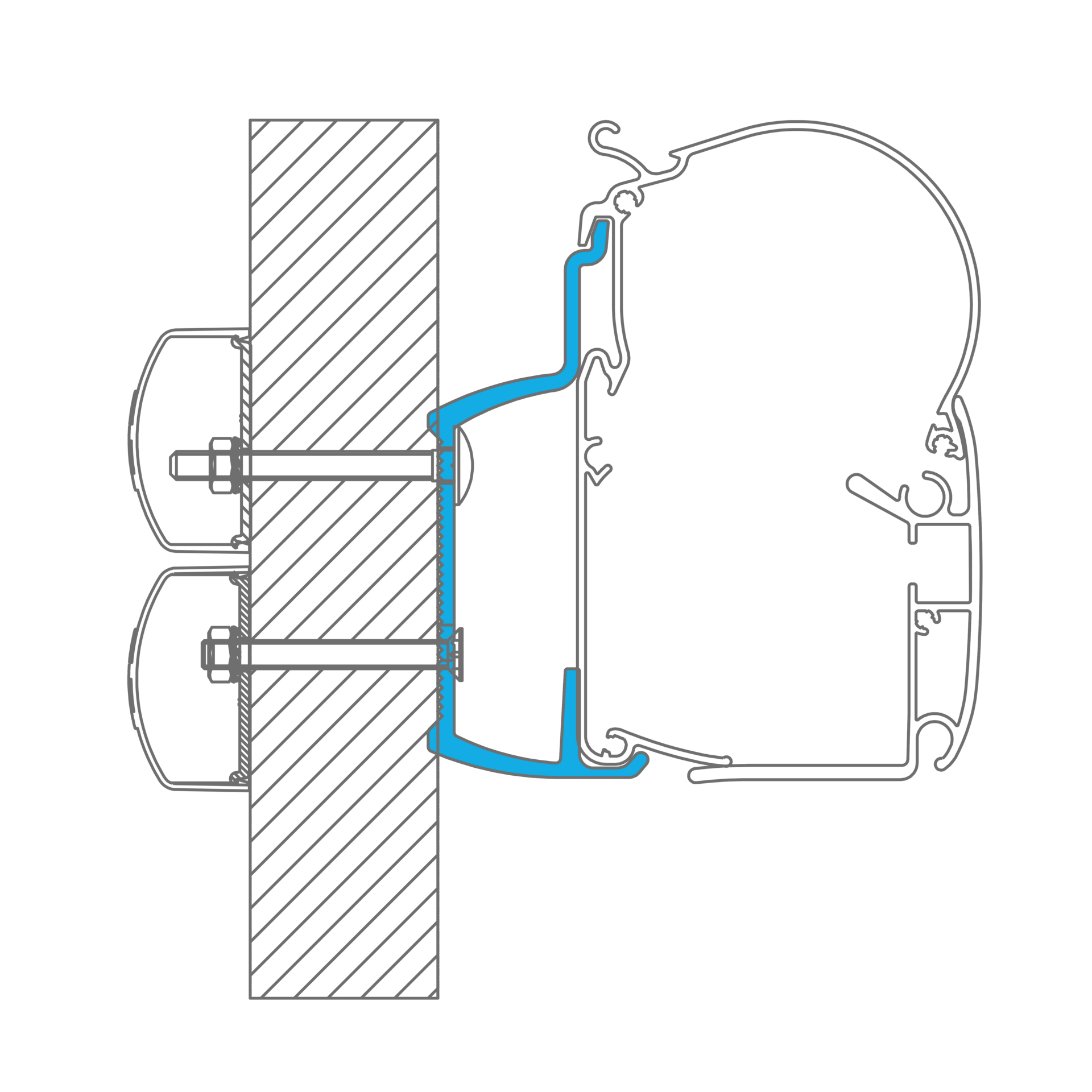 Dometic PerfectWall Adapter 010