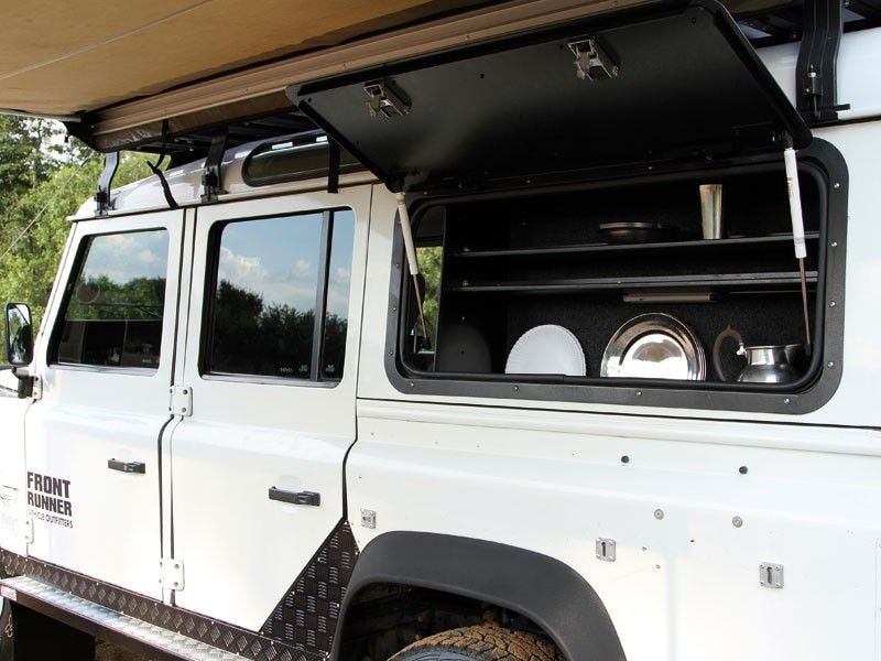 Front Runner Gullwing Window - Aluminium / Land Rover Defender
