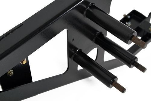 Front Runner Spare Wheel Carrier - With Plate / Land Rover Defender Pick Up & Double Cab