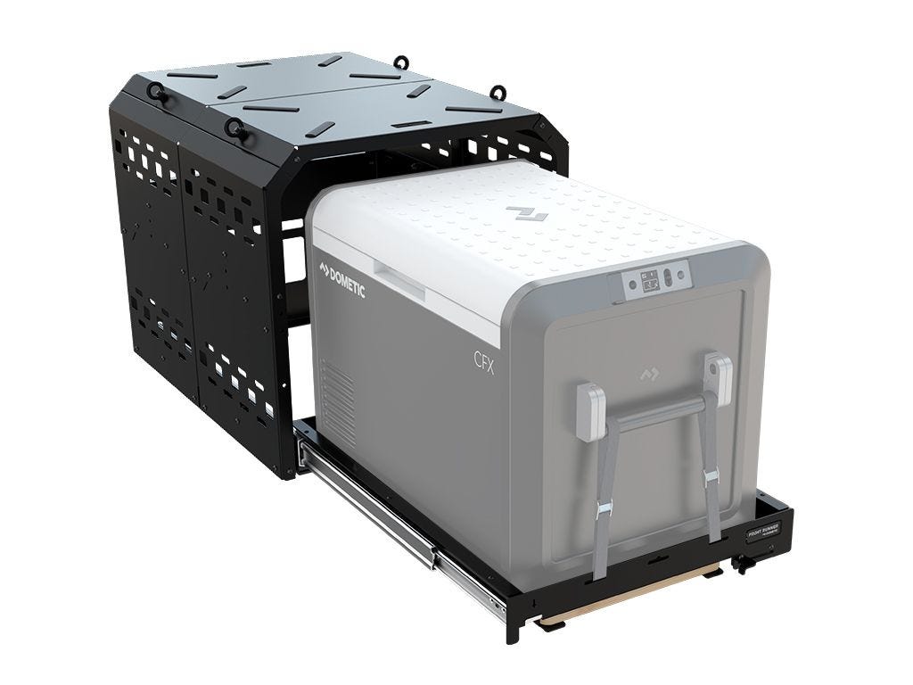 Front Runner Fridge Slide and Cage Combo / Medium
