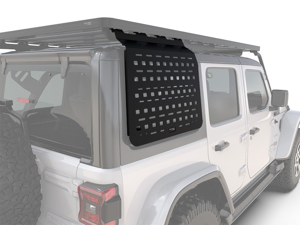 Front Runner Jeep Wrangler JLU 4 Door Exterior Rear Window Molle Panel Kit / RHS 