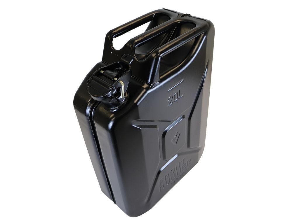 Front Runner 20l Fuel Jerry Can - Black Steel Finish