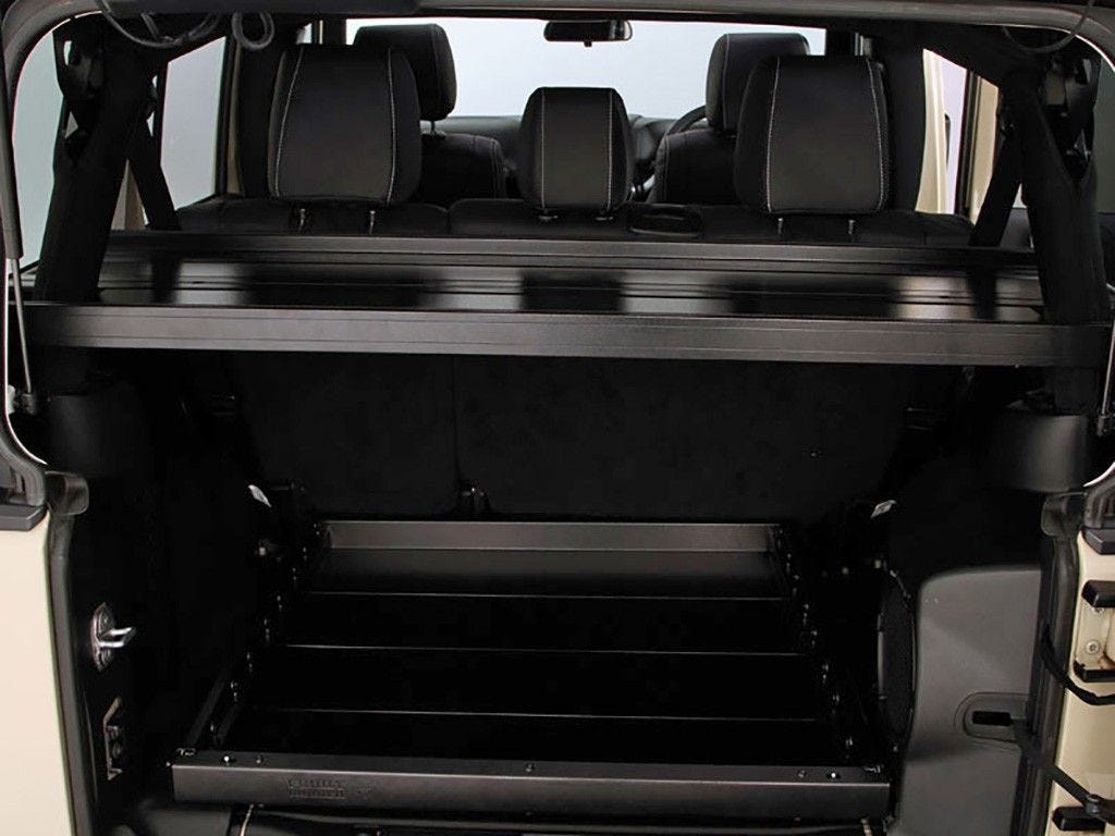 Jeep Wrangler JKU - 4 Door Cargo Storage Interior Rack - Front Runner Slimline II