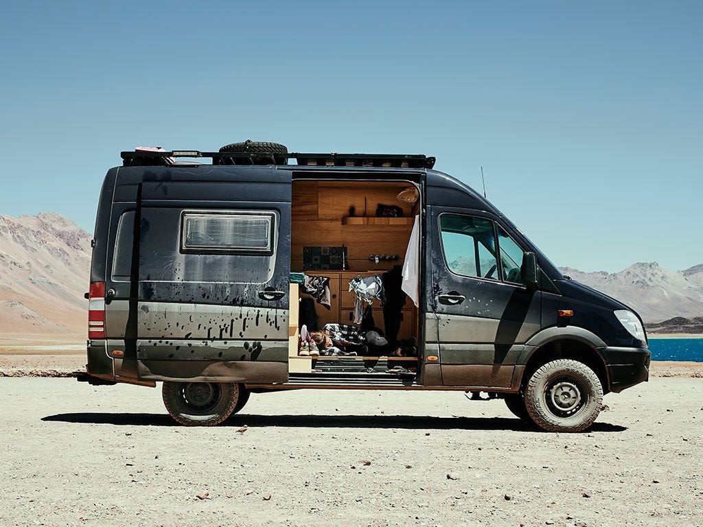 Front Runner Mercedes-Benz Sprinter 2Gen/3Gen 170"/L3/LWB Wheelbase w/o OEM Tracks (2006-Current) Slimline II Roof Rack Kit / Tall