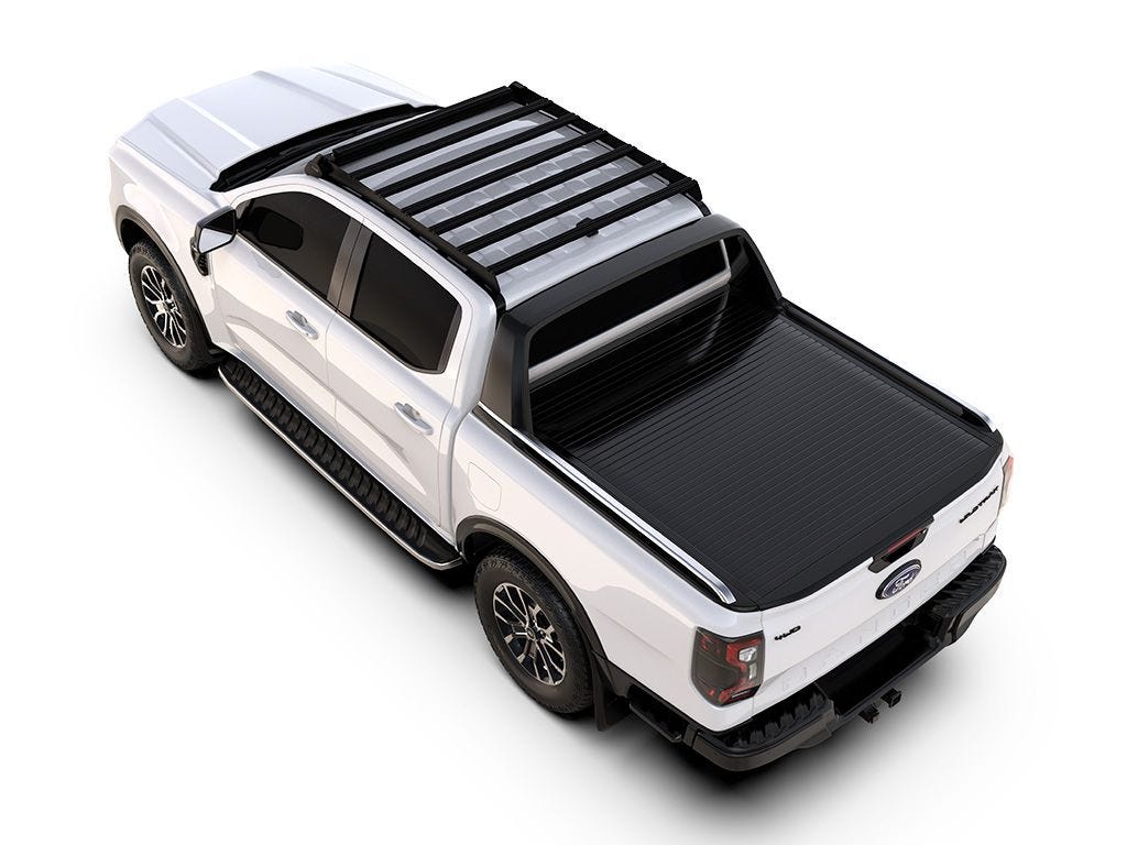 Front Runner Ford Ranger T6.2 Wildtrak Raptor Double Cab (2022-actuel) Kit de galerie de toit Slimsport / Compatible avec barre lumineuse