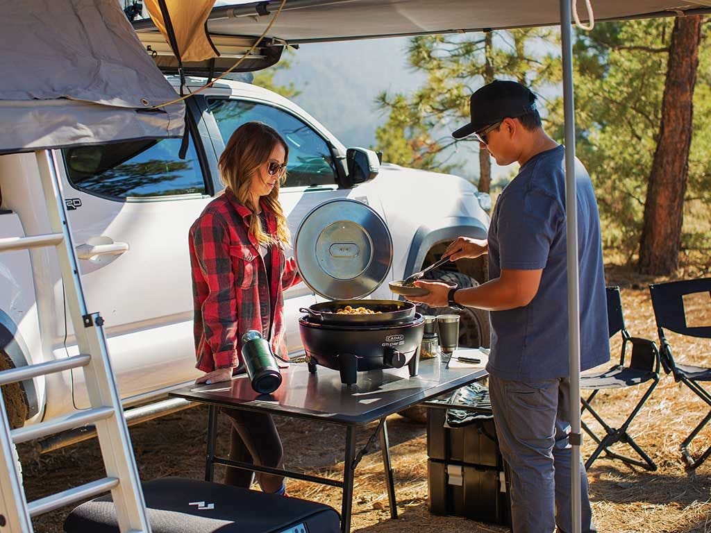 Citi Chef 40/ Black/ Portable 4 Piece/ Gas Barbeque/ Camp Cooker