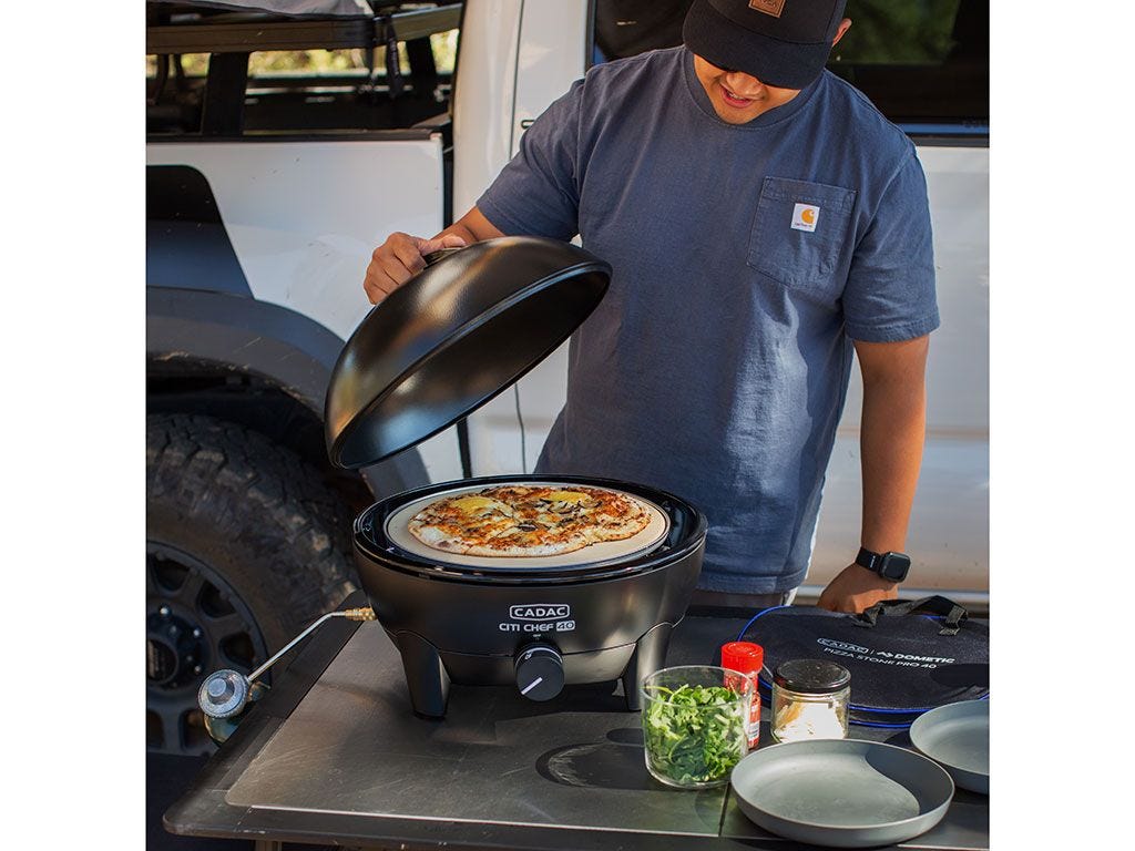 Citi Chef 40/ Black/ Portable 4 Piece/ Gas Barbeque/ Camp Cooker