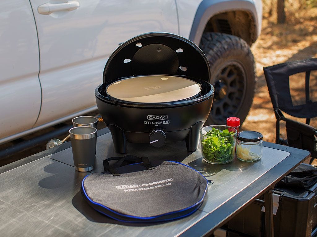 Citi Chef 40/ Black/ Portable 4 Piece/ Gas Barbeque/ Camp Cooker