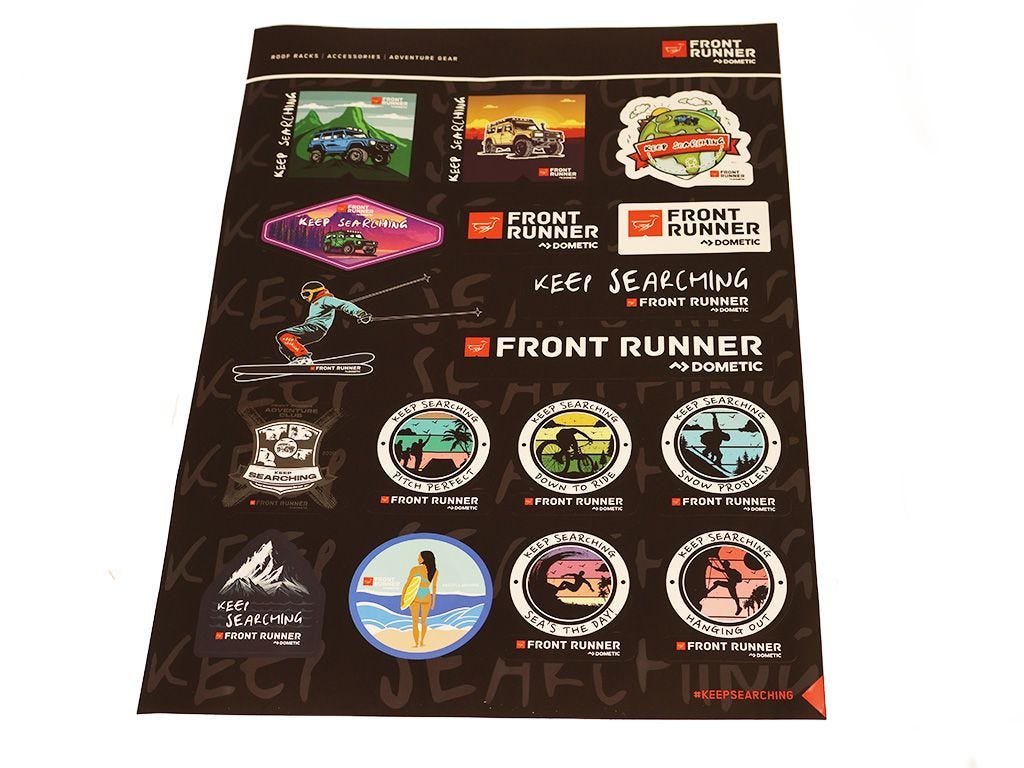 Front Runner Keep Searching Sticker Sheet