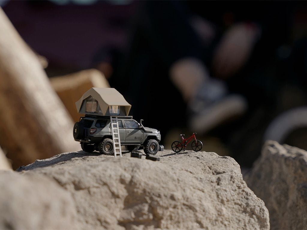 Front Runner Limited Edition Toyota 4Runner TRD Pro Overland Lunar Rock Diecast Model Set 