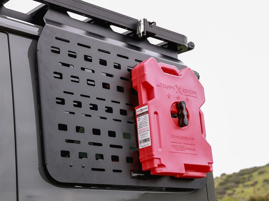 Front Runner Jeep Wrangler JLU 4 Door Exterior Rear Window Molle Panel Kit / LHS