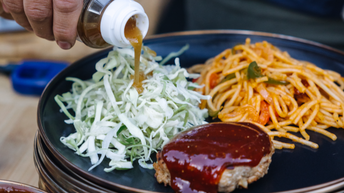 Recipe: Japanese Hamburg Steak with Napolitan Spaghetti