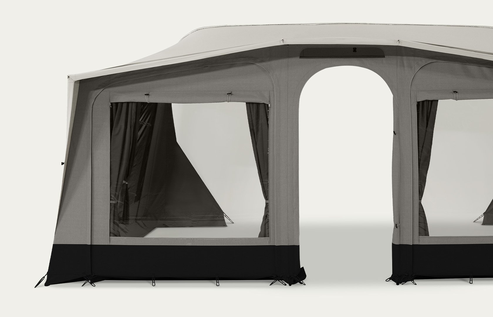 Close-up shot of Dometic Stuga Rest Awning material