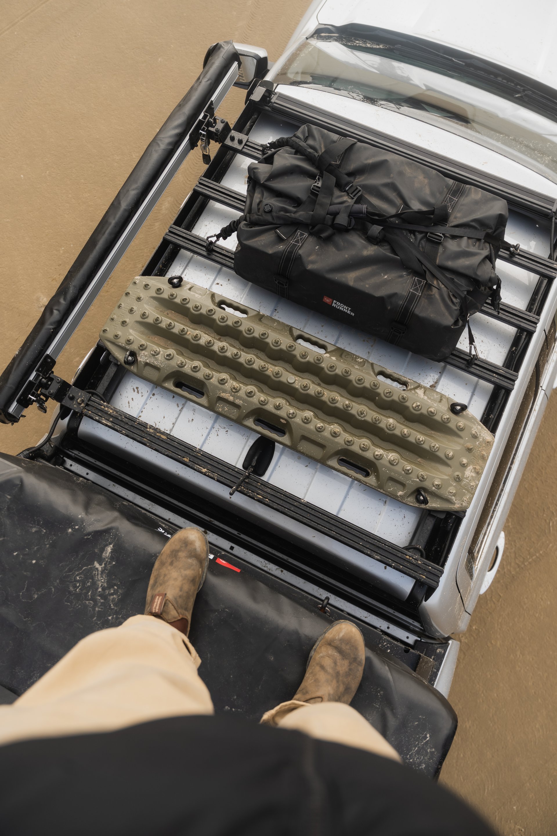 Dometic Front Runner Rack Systems - Standing on Roof Rack