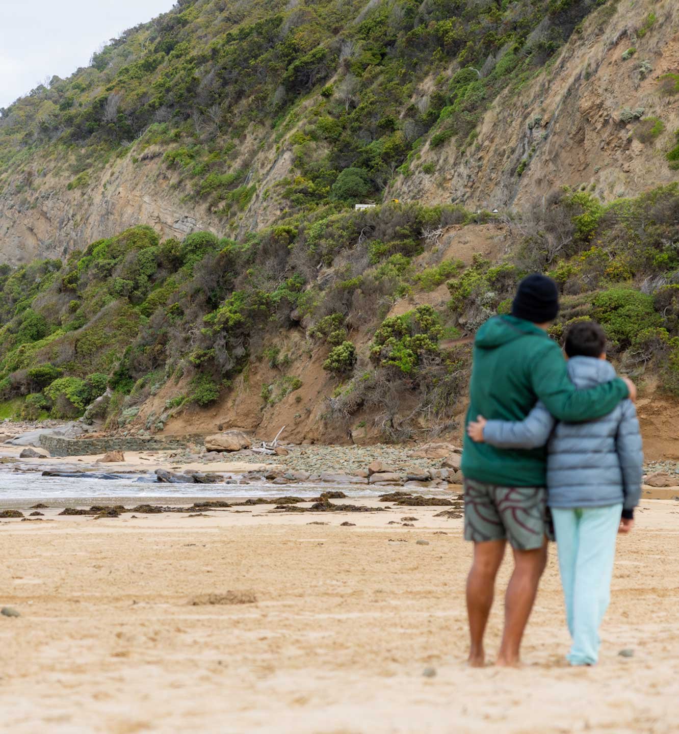 Lowell Hunter and his son