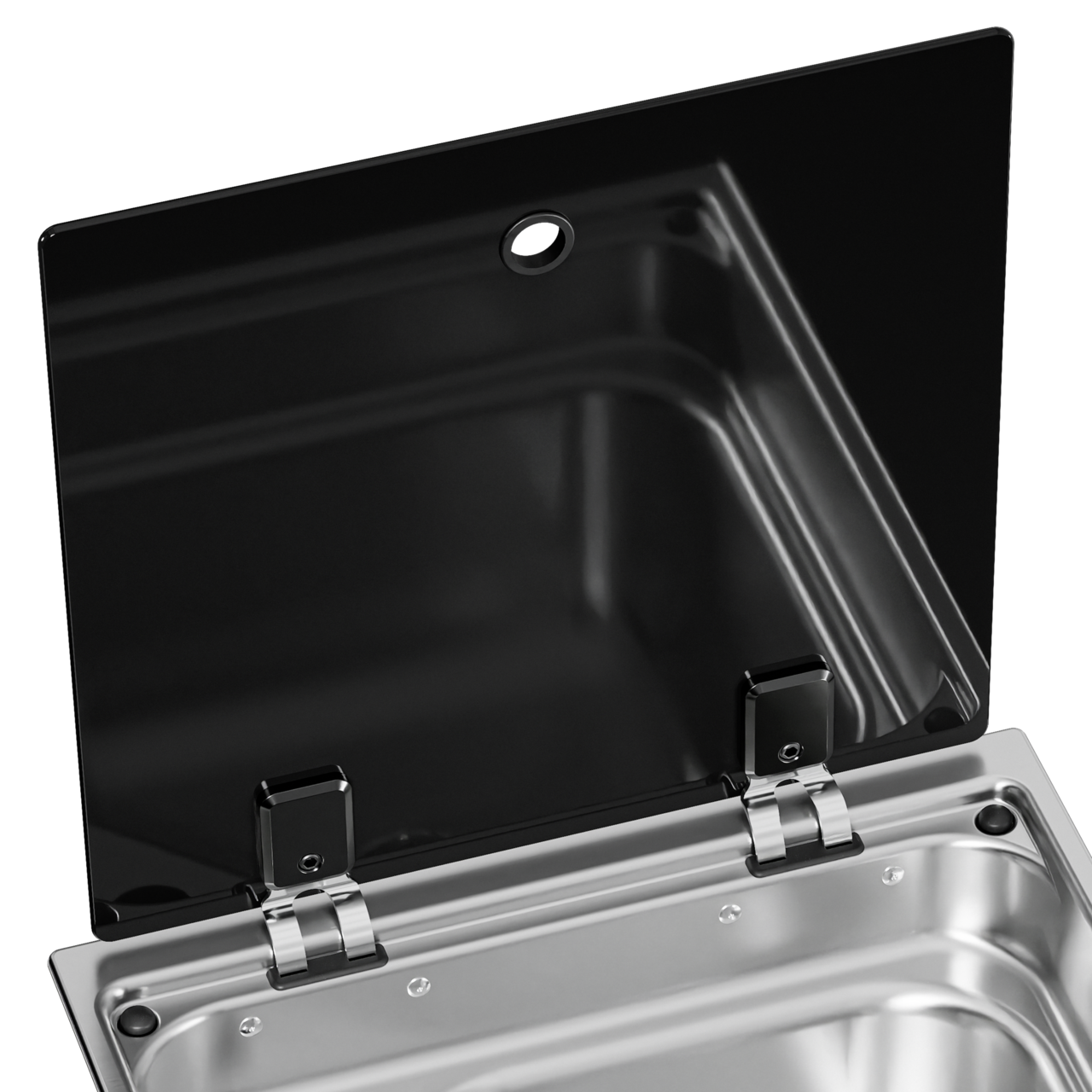 Heat-resistant glass lid