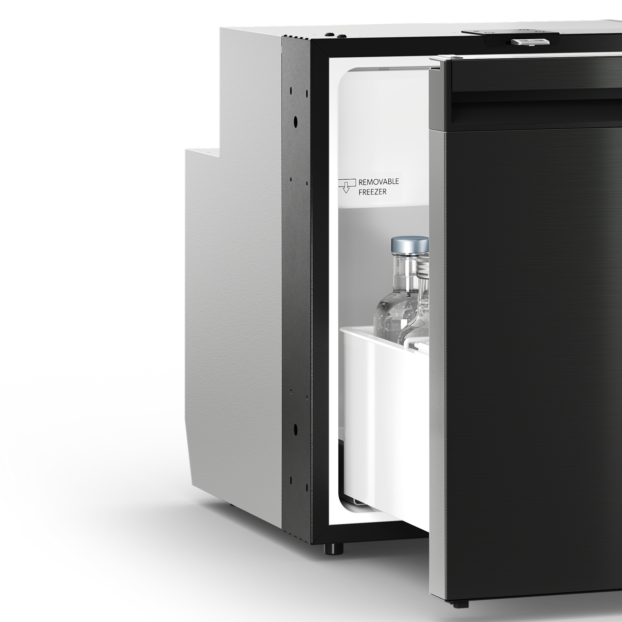 Smooth fridge drawer closing