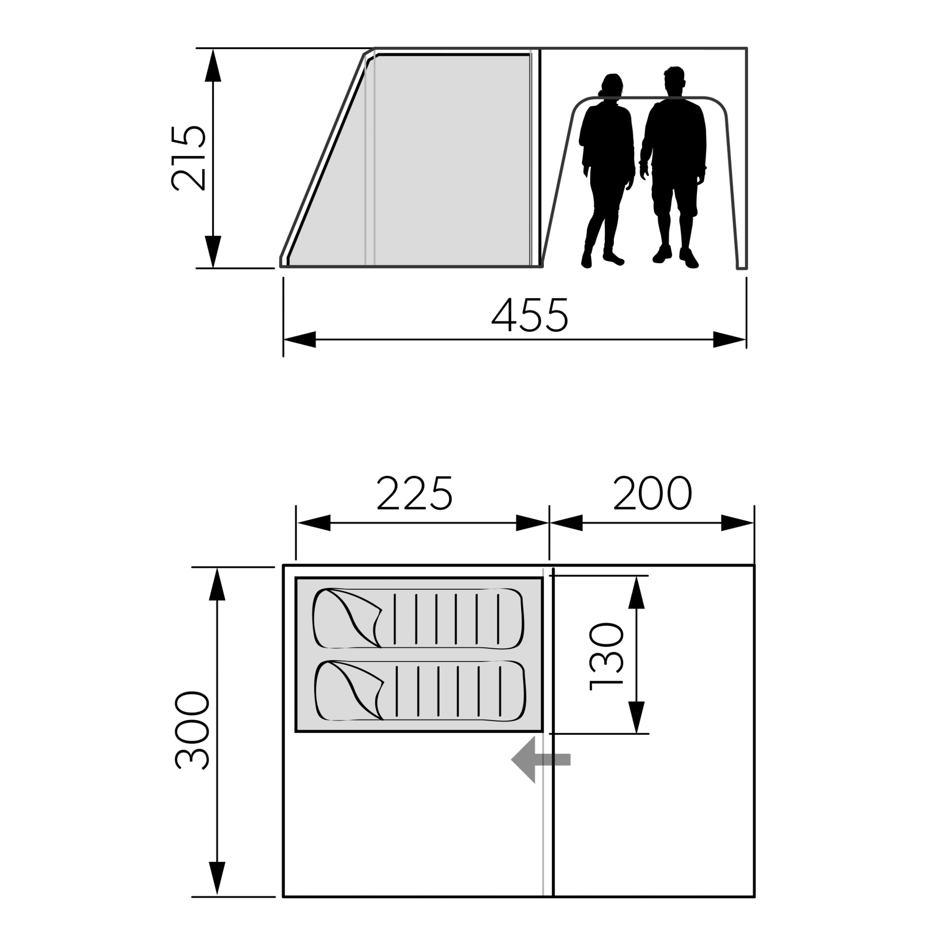 Dometic Santorini FTK 2X4 Inner Tent