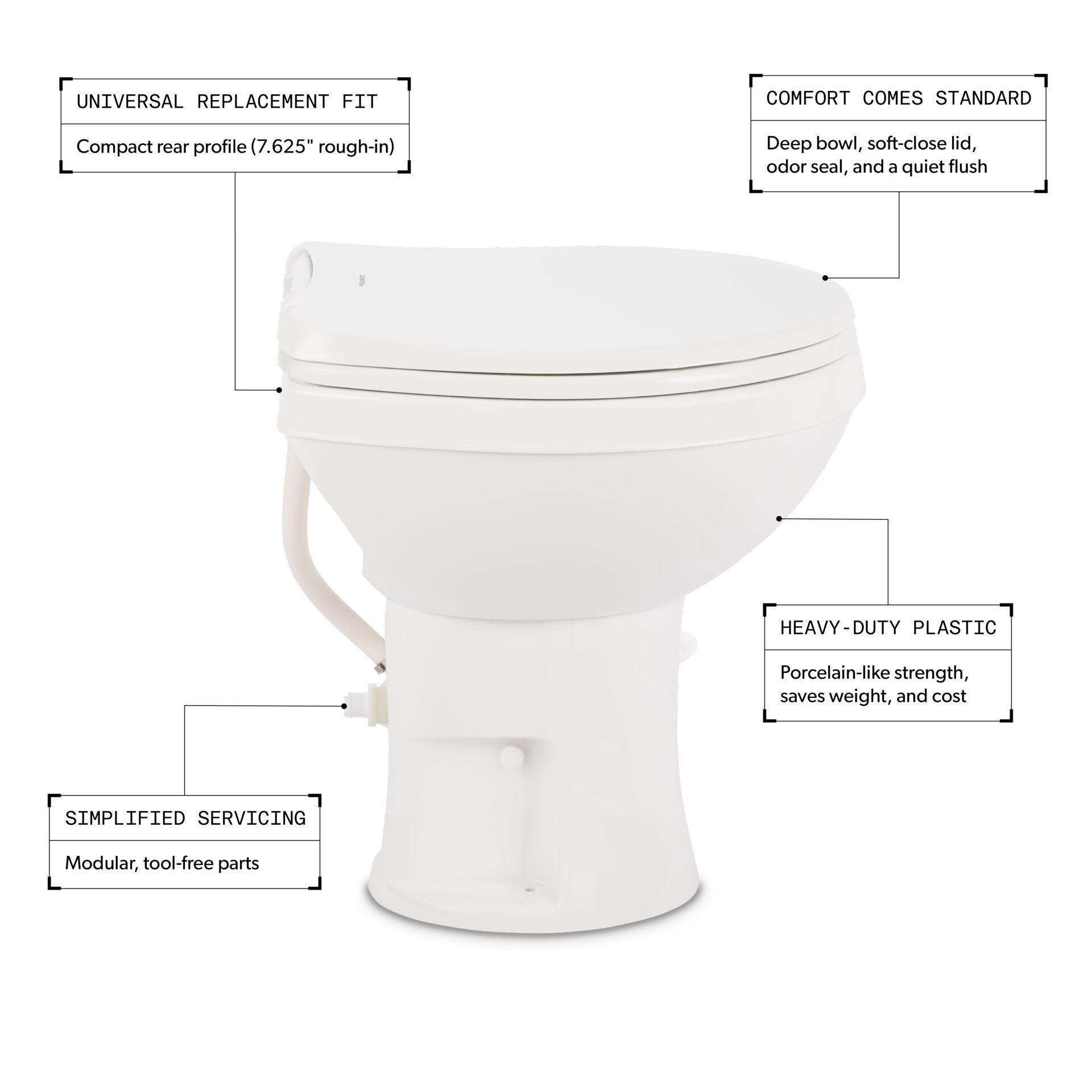 Dometic 400 Gravity Flush Toilet