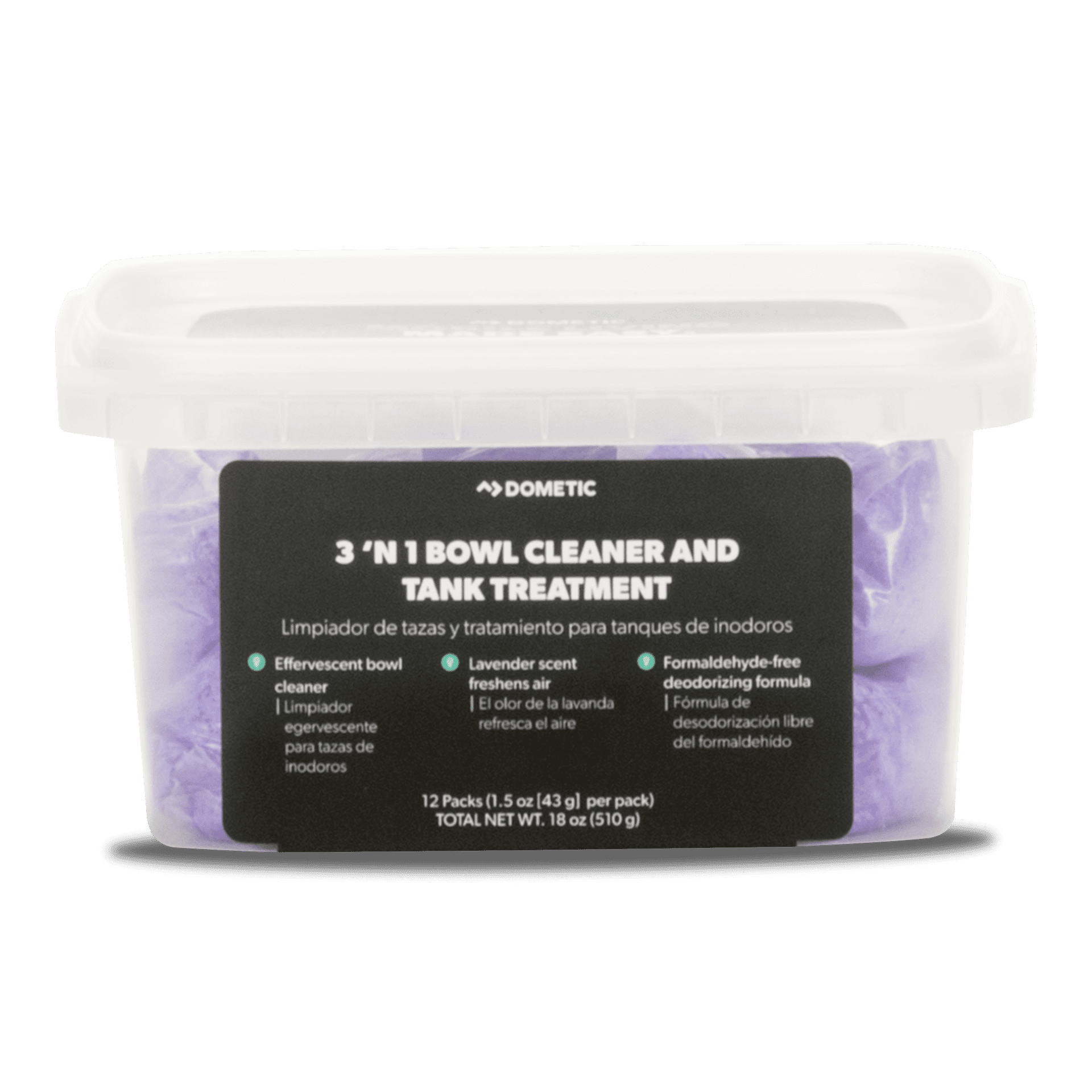 Dometic 3-in-1 Bowl Cleaner and Tank Treatment - 12-pack