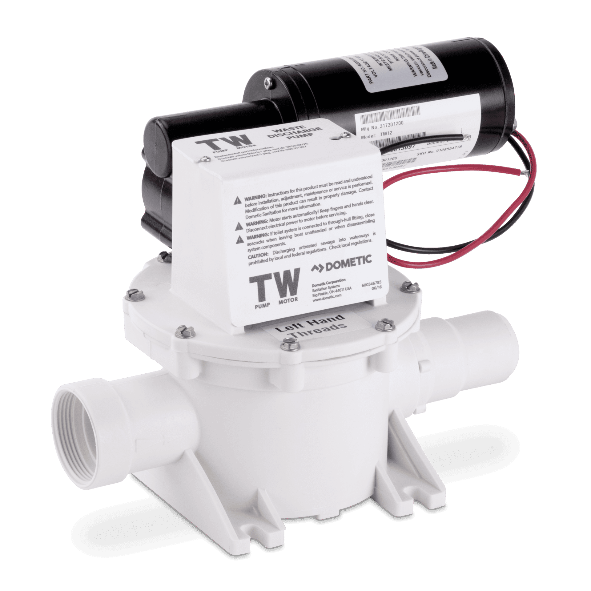 T-Series Waste Discharge Pump, 12V DC