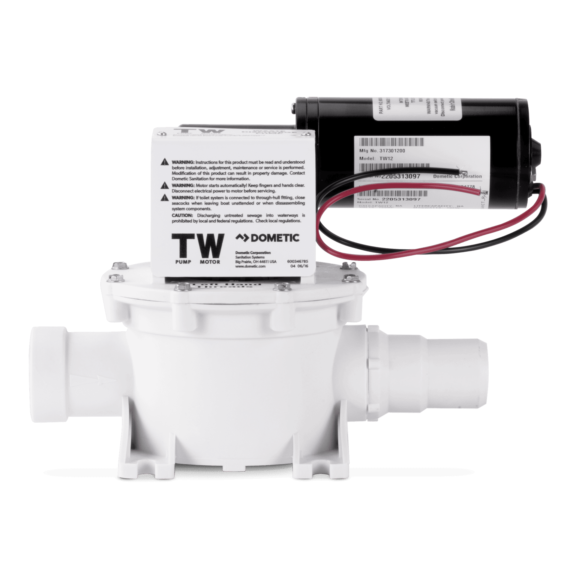 T-Series Waste Discharge Pump, 12V DC