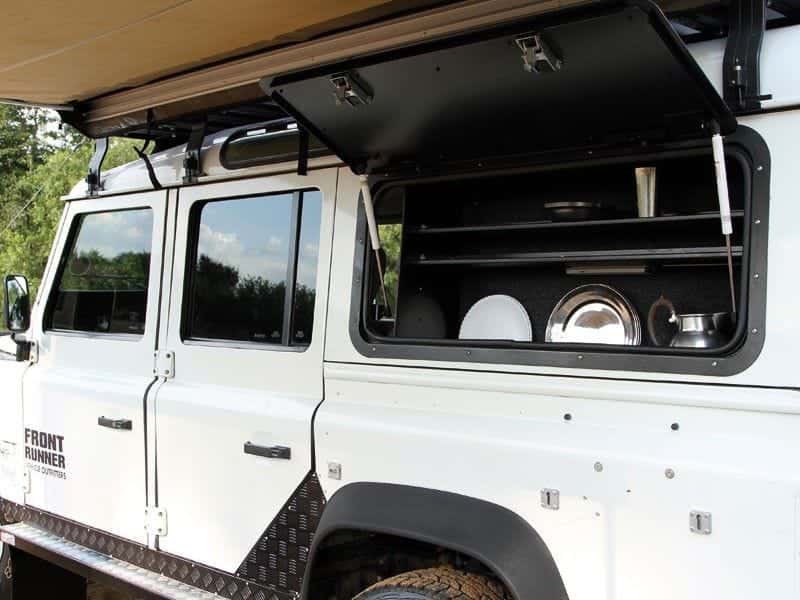 Front Runner Series Gullwing Window - Aluminium / Land Rover Defender