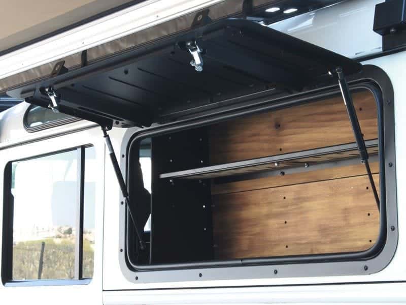 Front Runner Series Gullwing Window - Aluminium / Land Rover Defender