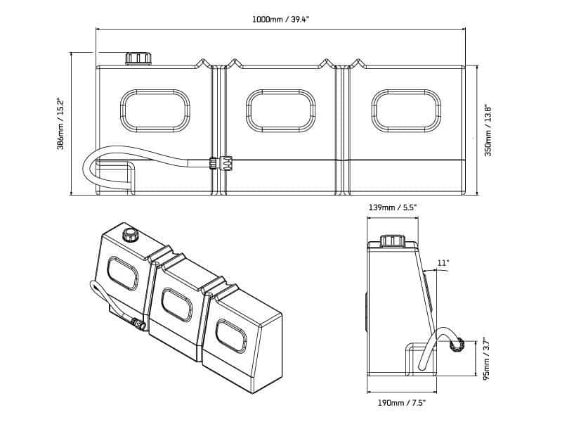 Front Runner Series Slanted Water Tank