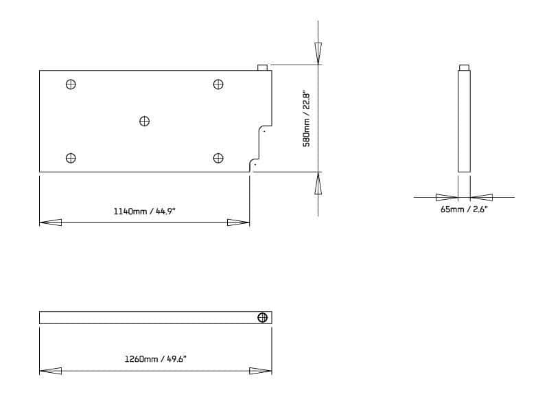 Front Runner Series Upright Water Tank - Flat