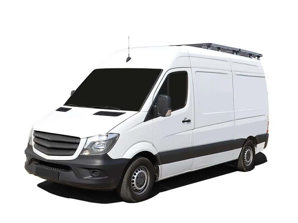 Front Runner Series Mercedes-Benz Sprinter 128"/144"/170" / L1/L2/L3 / SWB/MWB/LWB Wheelbase w/o OEM Tracks (2006-Current) Slimline II 1/2 Roof Rack Kit / Tall