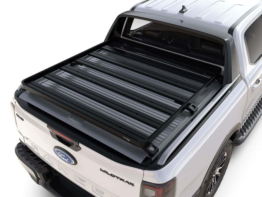 Front Runner Series Ford Ranger T6.2 Wildtrak Double Cab w/OEM Roll Top (2022-Current) Slimline II Load Bed Rack Kit 