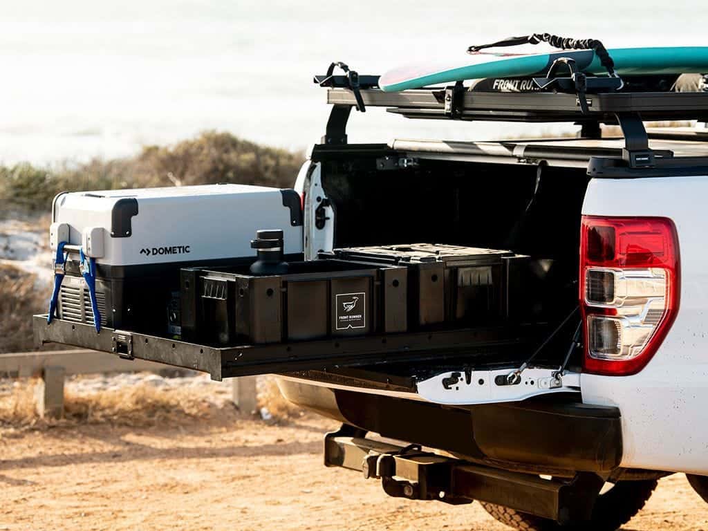 Front Runner Series Pickup Truck Roll Top Slimline II Load Bed Rack Kit / 1425(W) x 1358(L)
