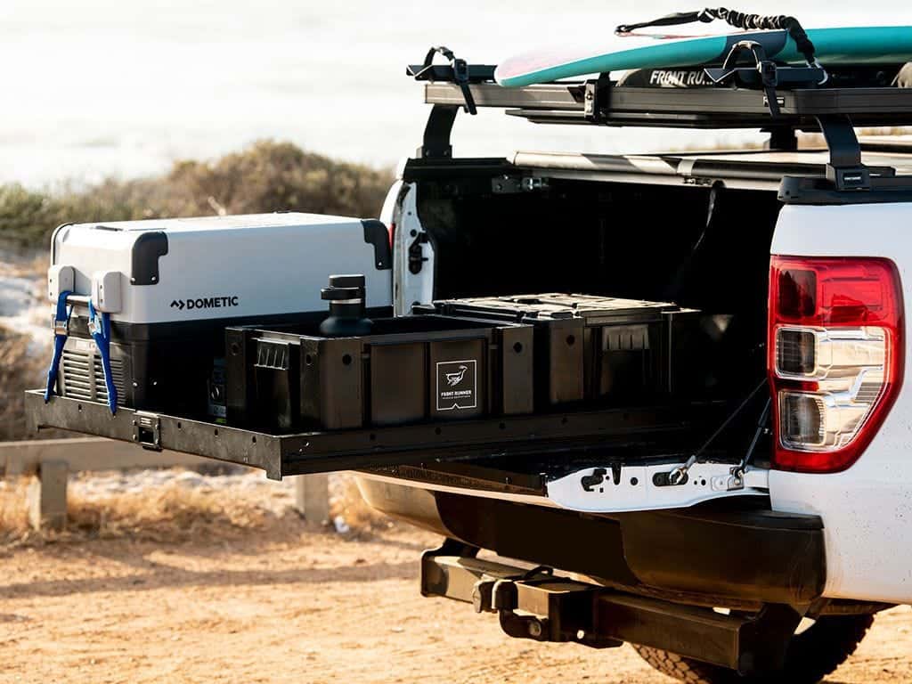 Front Runner Series Pickup Truck Roll Top Slimline II Load Bed Rack Kit / 1475(W) x 1358(L)