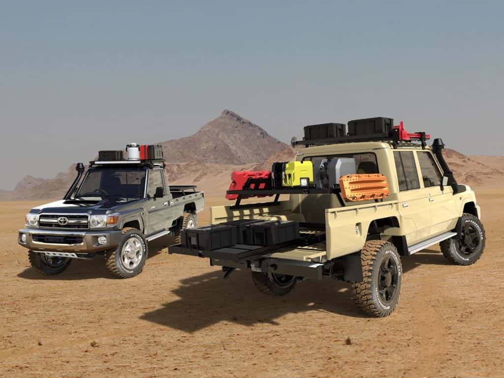 Front Runner Series Toyota Land Cruiser SC Ute Slimline II Roof Rack Kit