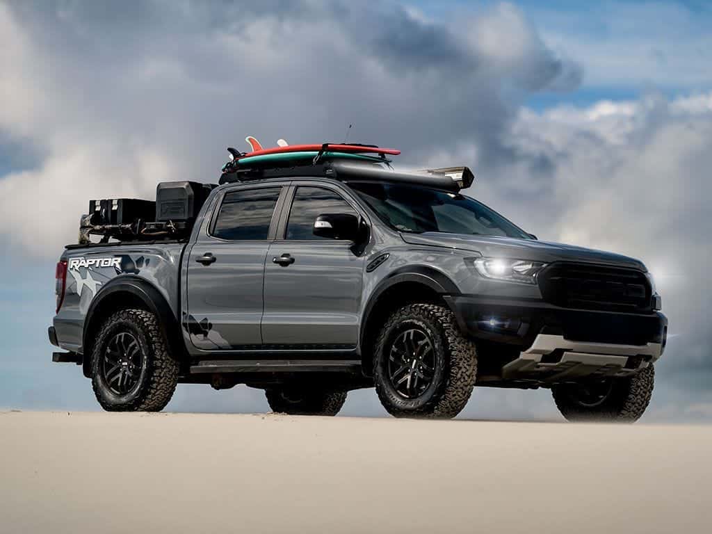 Front Runner Series Ford Ranger T6 / Wildtrak / Raptor (2012-2022) Slimsport Roof Rack Kit / Light Bar Ready