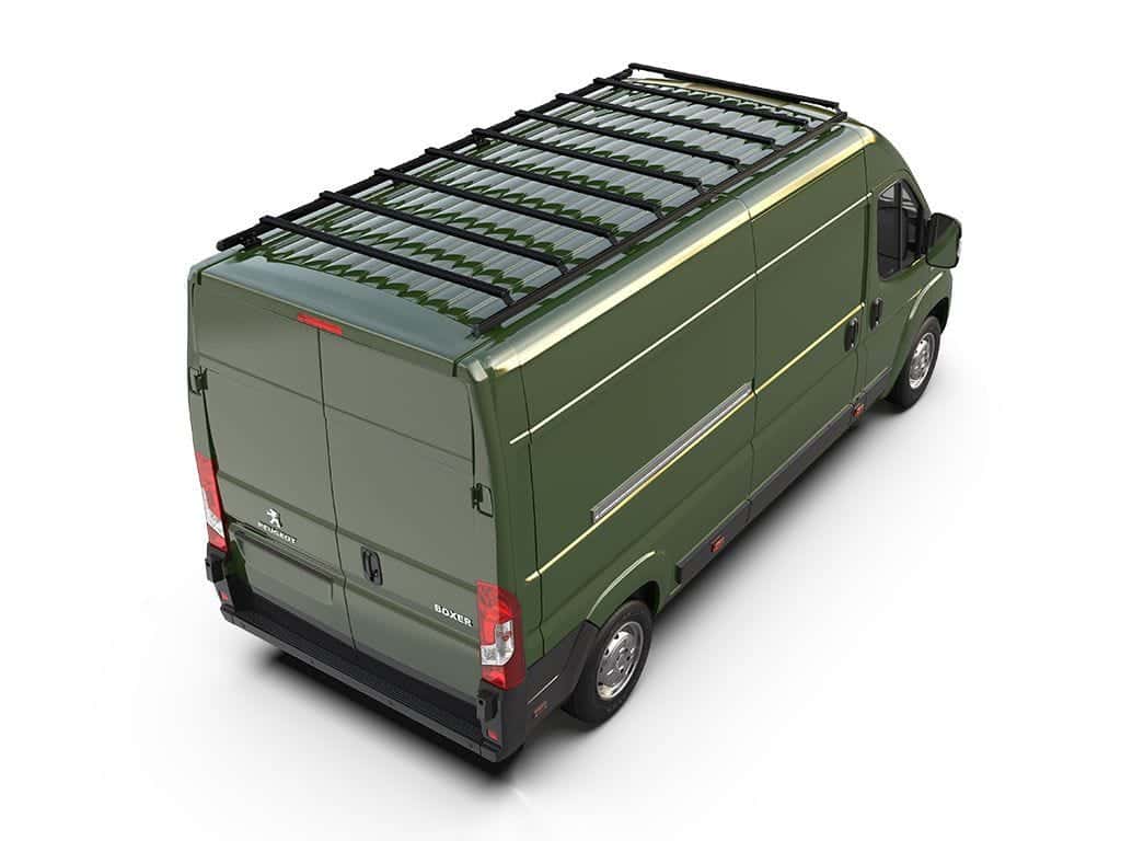 Front Runner Kit de galerie Slimpro pour le Peugeot Boxer (L3H2/159 "/Toit haut) (2014 - jusqu'à présent)