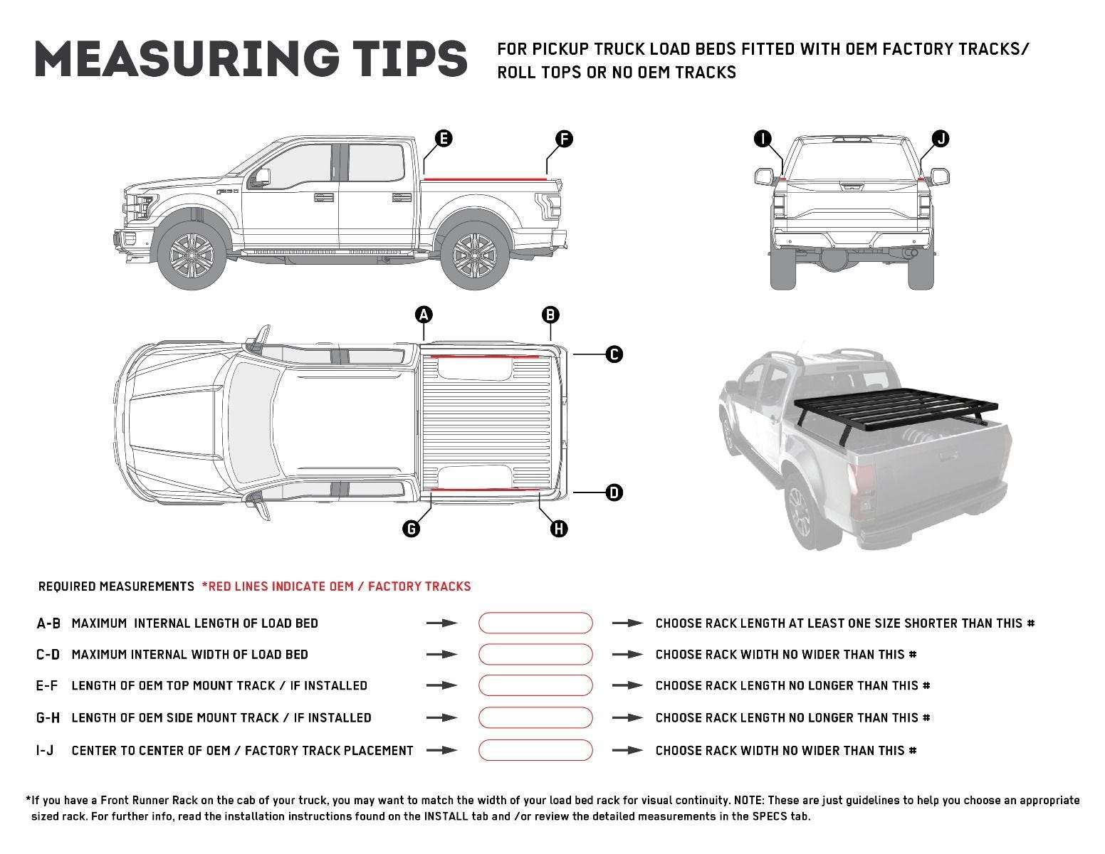 Front Runner Series Bakkie Slimline II Load Bed Rack Kit / 1425(W) x 1358(L)