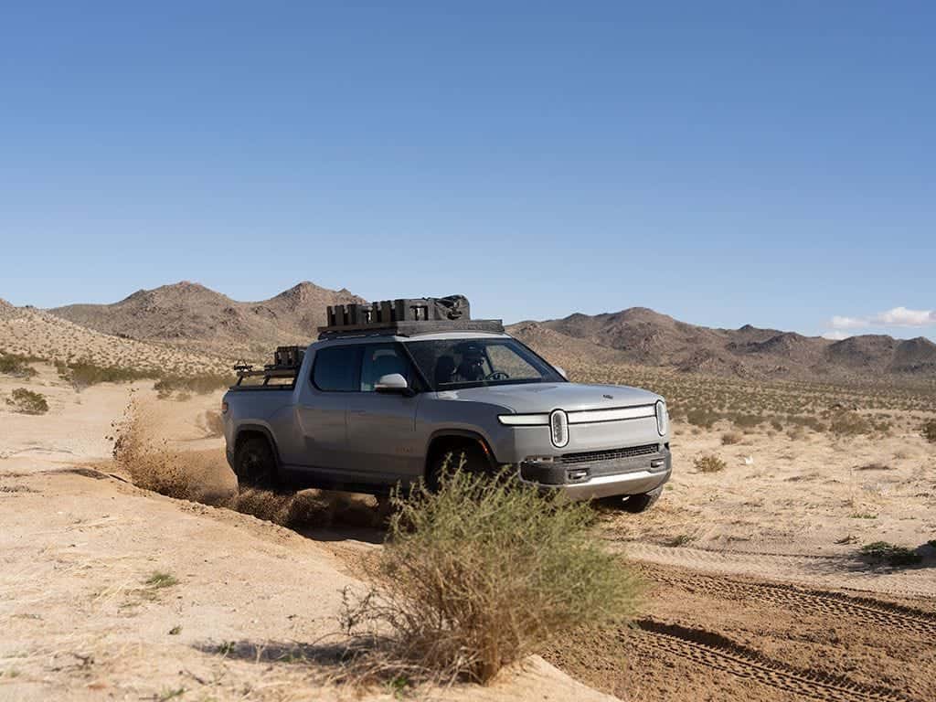 Front Runner Series Rivian R1T (2022-Current) Slimline II Load Bed Rack Kit 