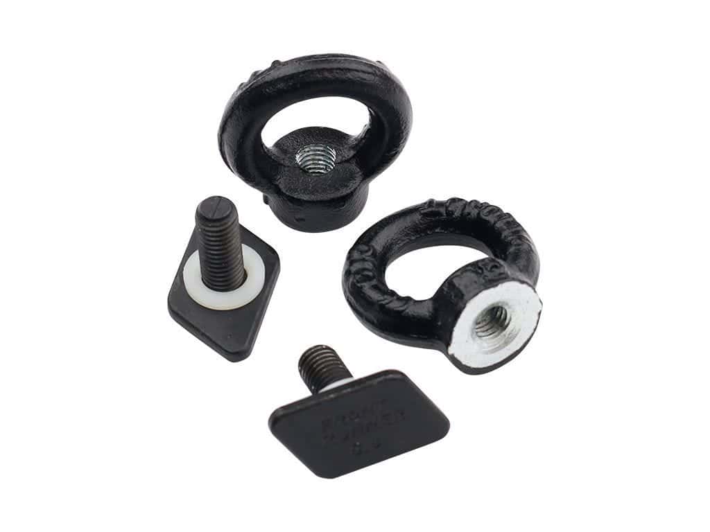 Front Runner Series Oeillets d'arrimage noirs pour rails