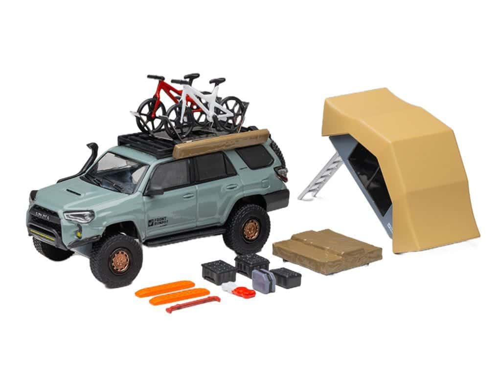 Front Runner Series Limited Edition Toyota 4Runner TRD Pro Overland Lunar Rock Diecast Model Set 